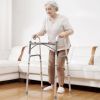 VEVOR Folding Walker Aluminum Mobility Walker Aid with Adjustable Height 350LBS