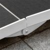 10' Threshold Ramp,Portable Wheelchair Ramp,Carpeted Foldable Handicap Ramp,
