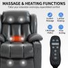Dual Motor Infinite Position Up to 350 LBS Leatheraire Power Lift Recliner Chair