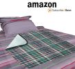 Pack of 12 Reusable Underpads 36 x 48. Washable Incontinence Bed Underpads. Bold Colors and Plaid Pattern. Polyester