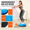 VEVOR Half Exercise Ball Trainer, 23 inch Balance Ball Trainer, 660 lbs Capacity Stability Ball, Yoga Ball with Resistance Bands and Pump