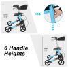 Aluminum Frame Folding Lift Walker Blue RT