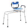 VEVOR Sliding Tub Transfer Bench Shower Chair with 360 Degree Swivel Seat 400LBS
