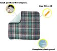 Pack of 12 Reusable Underpads 36 x 48. Washable Incontinence Bed Underpads. Bold Colors and Plaid Pattern. Polyester
