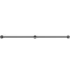 VEVOR Pipe Stair Handrail, 7FT Staircase Handrail, 440LBS Load Capacity Carbon Steel Pipe Handrail, Industrial Pipe Handrail with Wall Mount Supp