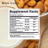 Raw Science Calcium Magnesium Bone Strength Supplement w/Vitamin D/K2 Plant Based Calcium - 515MG/Serving 90 Caps