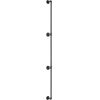 VEVOR Pipe Stair Handrail, 11FT Staircase Handrail, 440LBS Load Capacity Carbon Steel Pipe Handrail, Industrial Pipe Handrail with Wall Mount Sup
