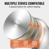 VEVOR Steamer Pot 11in/28cm, 3 Tier Steamer Pot for Cooking with 8.5QT Stock Pot, Vegetable Steamer & 2 Steaming Tray, Food-Grade 304 Stainless Steel