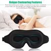 3D Travel Silk Eye Mask Sleeping Soft Padded Shade Cover Rest Relax Blindfold Men Women Night Sleeping Mask Cover Eye