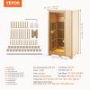 VEVOR Far Infrared Wooden Sauna, Room Home Sauna Spa for One Single Person