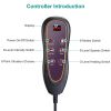 Full Body Electric Massage Mat with Heat Vibration Massage Pad Cushion Back Massage Mattress Chair Pad with Neck Massage Pillow with 10 Vibration