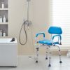 VEVOR Swivel Shower Chair 360 Degree, Adjustable Shower Seat with Pivoting Arms & Padded Bath Seat for Inside Shower or Tub