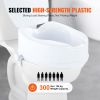 VEVOR Raised Toilet Seat 5" Raised 300 lbs Universal Toilet Riser for Elderly