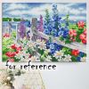 11CT Flower Cross Stitch Kits Embroidery Crafts Needlepoint Kit, 19.7x13.8 inch