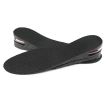 2 Pairs Height Increase Insole with Air Cushion Shoe Inserts Lifts for Men Women - Black