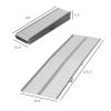 10' wheelchair ramp Portable folding ramp silver