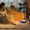 VEVOR Electric Space Heater with Thermostat Remote Control, 1000W/1500W 2-Level Adjustable Quiet Ceramic Heater Fan