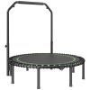 VEVOR 51" Foldable Mini Fitness Trampoline Adults Exercise Rebounder with Handle