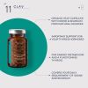 CLAV Organic Thyroid Support Supplement with Sea Kelp and Selenium from Mustard Seed Extract 120 Capsules Natural Thyroid Suppleme