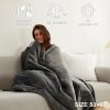 Heated Blanket Electric Blanket Throw with 5 Heating Levels & 4 Hours Auto Off;  Electric Blanket Super Cozy Machine Washable;  Sherpa Electric T