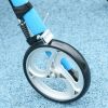 Rollator Walker with Seat and Backrest, Height Adjustable Aluminum Rolling Walker with 10'' Front Wheels, Storage Bag