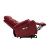 Liyasi Electric Power Lift Recliner Chair Sofa with Massage and Heat for Elderly, 3 Positions, 2 Side Pockets and Cup Holders, USB Ports