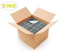 Pack of 12 Reusable Underpads 18 x 24. Washable Incontinence Bed Underpads. Bold Colors and Plaid Pattern. Polyester