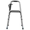 VEVOR Folding Walker Aluminum Mobility Walker Aid with Adjustable Height 350LBS