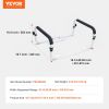 VEVOR Toilet Safety Rail, 300LBS Capacity Toilet Seat Frame, Adjustable Width Fit Most Toilets, Easy Installation