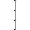 VEVOR Pipe Stair Handrail, 9FT Staircase Handrail, 440LBS Load Capacity Carbon Steel Pipe Handrail, Industrial Pipe Handrail with Wall Mount Supp