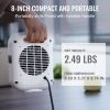 VEVOR Portable Electric Space Heater with Thermostat, 1000W/1500W 2-Level Adjustable Quiet Ceramic Heater Fan