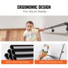VEVOR Pipe Stair Handrail, 5FT Staircase Handrail, 440LBS Load Capacity Carbon Steel Pipe Handrail, Industrial Pipe Handrail with Wall Mount Supp