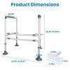 Toilet Safety Rails for Elderly Adjustable Toilet Safety Rails Stand Alone Toilet Safety Frame with Adjustable Heights Width for Elderly Pregnant