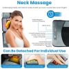 Full Body Electric Massage Mat Heating Vibration Massage Pad Cushion Back Massage Mattress Chair Pad with Neck Foot Massage Head Pillow and Cloth Lumb