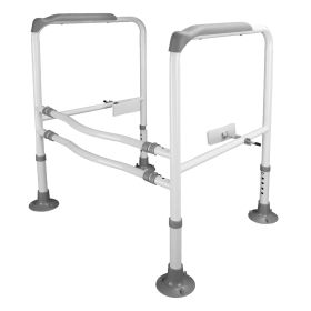 Toilet Safety Rails for Elderly Adjustable Toilet Safety Rails Stand Alone Toilet Safety Frame with Adjustable Heights Width for Elderly Pregnant