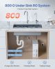 Reverse Osmosis System 800 GPD 8-stage Tankless Under Sink Water Filter System