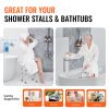 VEVOR Shower Chair for Inside Shower, Adjustable Height Shower Stool with Crossbar Support, Shower Seat for Shower Tub