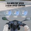 VEVOR Heavy Duty 4-Wheel Mobility Scooters for Seniors & Adults 450lbs Capacity - 40 Miles 3-Speed Long Range, 500W All Terrain Electric Recreational