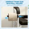 Black Shower Commode Wheelchair, Seniors Bedside Commode Chai
