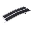 wheel chair ramp 7ft ,aluminium threhold ramp,Portable and Foldable, 600 Pound Capacity, Non-Skid Surface, Two Separate Pieces, for Home, Steps