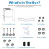 Toilet Safety Rails for Elderly Adjustable Toilet Safety Rails Stand Alone Toilet Safety Frame with Adjustable Heights Width for Elderly Pregnant