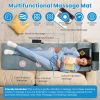 Full Body Electric Massage Mat Heating Vibration Massage Pad Cushion Back Massage Mattress Chair Pad with Neck Foot Massage Head Pillow and Cloth Lumb