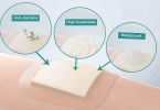Thin Silicone Foam Dressing with Border 3 x 3. Pack of 200 Sterile Square Silicone Gel Adhesive. Hypoallrgenic