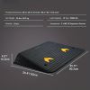 Rubber Threshold Ramp, 4" Rise Wheelchair Ramp Doorway, Recycled Rubber Power Curb Ramp Rated 33000 Lbs Load Capacity