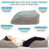 Xemussa An inflatable leg lift pillow, a portable wedge pillow with a storage bag