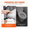 VEVOR Raised Toilet Seat, 7-Position Height Adjustment 19.3" - 25.2", 350lbs Weight Capacity, with Comfort Padded Aluminum Frame