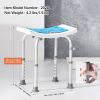 VEVOR Shower Chair, Adjustable Height Shower Stool, Shower Seat for Inside Shower or Tub