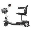 AIR CLASSIC-BLACK LIGHTWEIGHT SCOOTER | HEADLIGHT & BRAKE LIGHT
