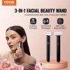 VEVOR Red Light Therapy Wand for Face, 7-Color LED Facial Wand Red Light Therapy Device with Heatig Therapy| Microcurrent Vibrating Massage, Portable