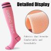 Womens Running Compression Socks Crew Athletic Hiking Wicking Cushioned Anti-odor And Breathable For Running Hiking Cycling Fitness